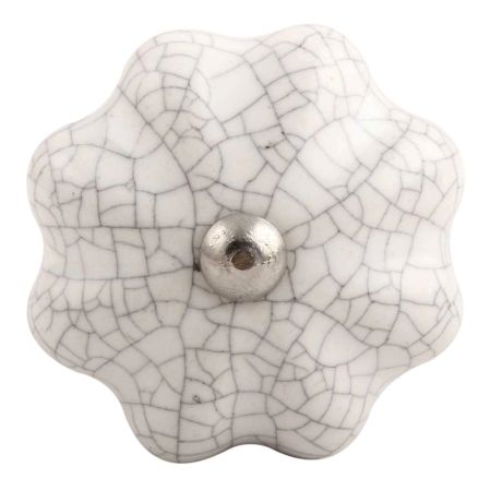 White Crackle Ceramic Melon Wine Stopper